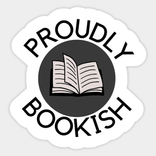 Proudly Bookish Sticker